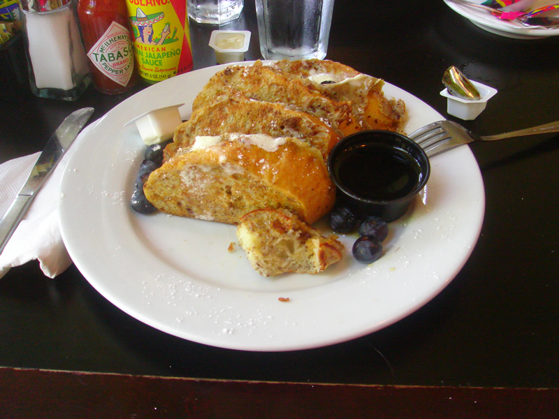 Breakfast at the Hotel Congress in Tucson, Arizona, Summer 2008